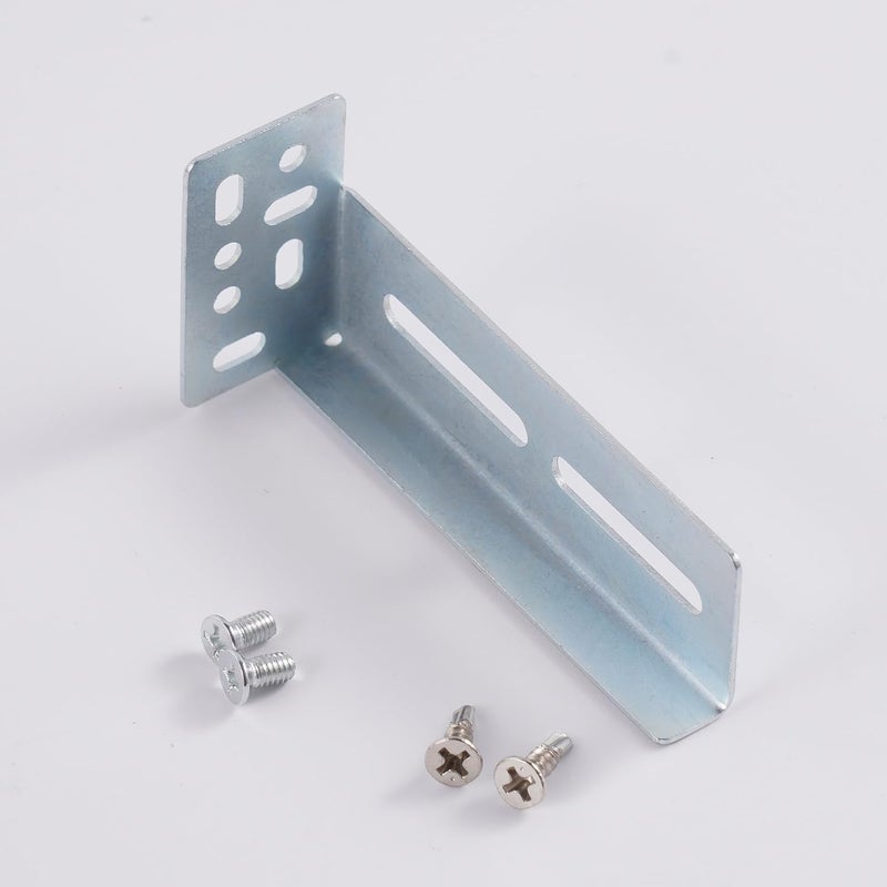 Molvyan Face Frame Rear Mounting Brackets 5 Pairs for Drawer Slide Cabinet Drawer Guides Slides Rails Bracket for Face Frame Install, with Screws - Image 2